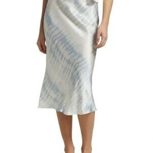 Rails Anya Tie-Dye Satin Midi Skirt Size M